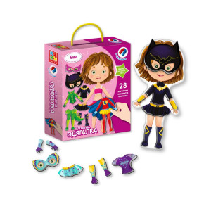 Игровой набор Vlady toys Одевалка Ева, магнитный, 28 деталей